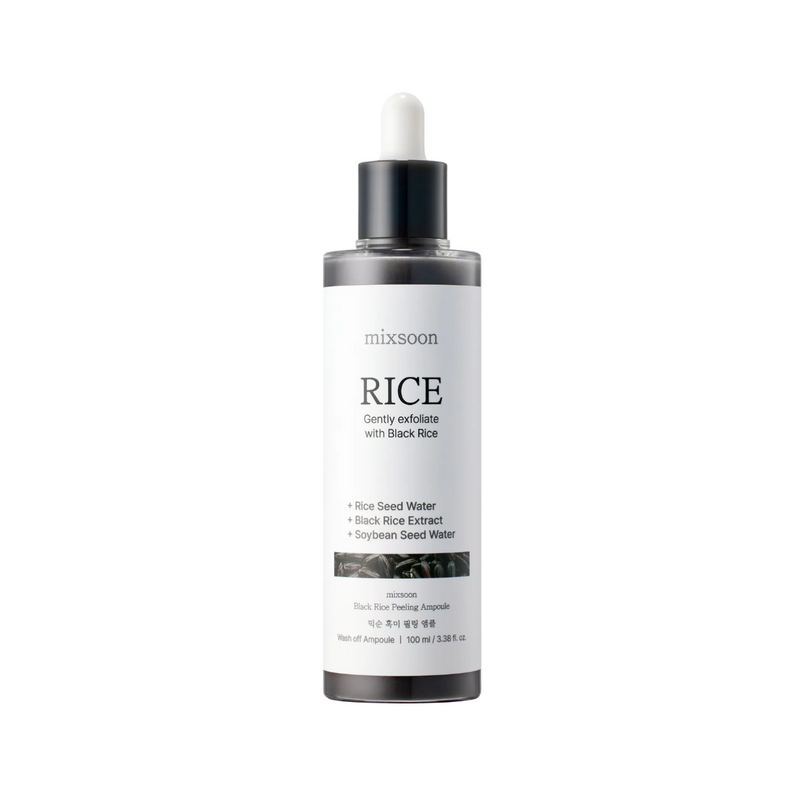 mixsoon Black Rice Peeling Ampoule 100ml — official product photograph; package size unconfirmed