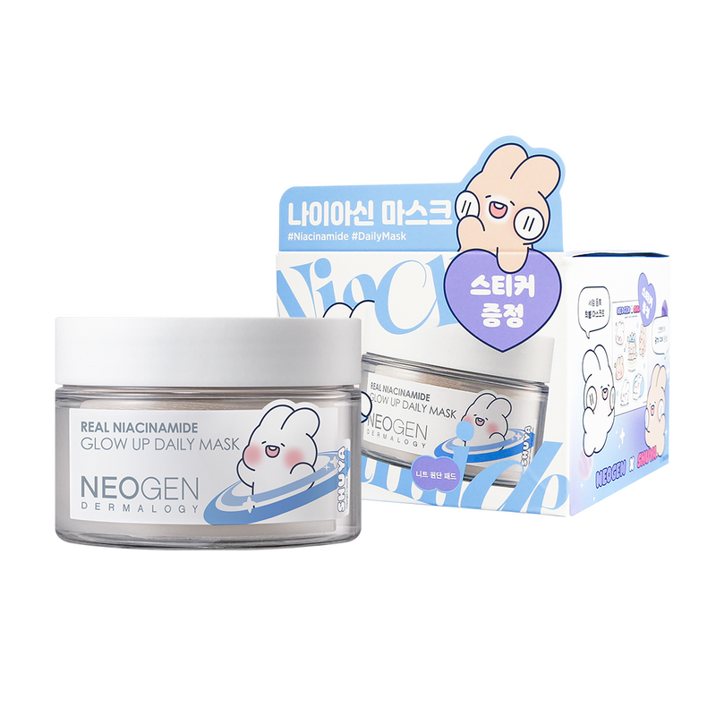 [SHUYA X NEOGEN] NEOGEN DERMALOGY REAL NIACINAMIDE GLOW UP DAILY MASK — official product photograph; package size unconfirmed