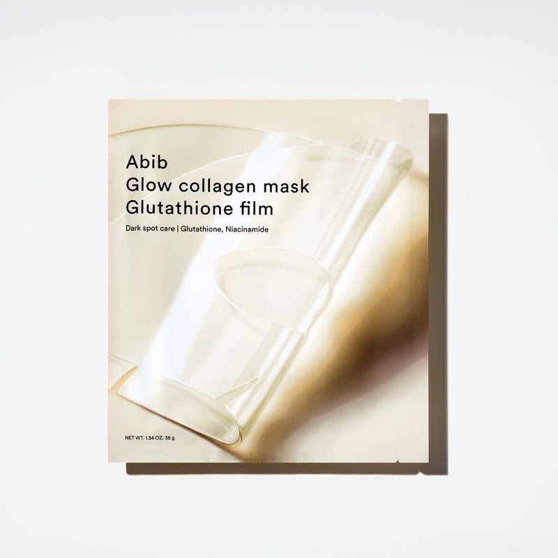Glow collagen mask Glutathione film — official product photograph; package size unconfirmed