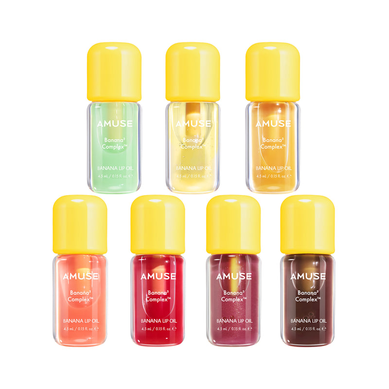 [SET] BANANA LIP OIL (7 SHADES) — official product photograph; package size unconfirmed