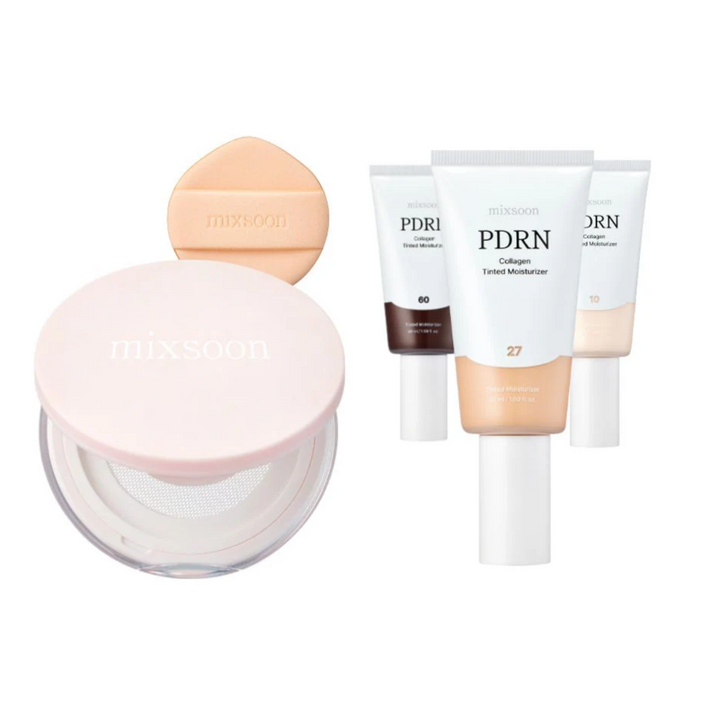 mixsoon PDRN Tinted Custom Cushion Duo | Choose Your Shade — official product photograph; package size unconfirmed