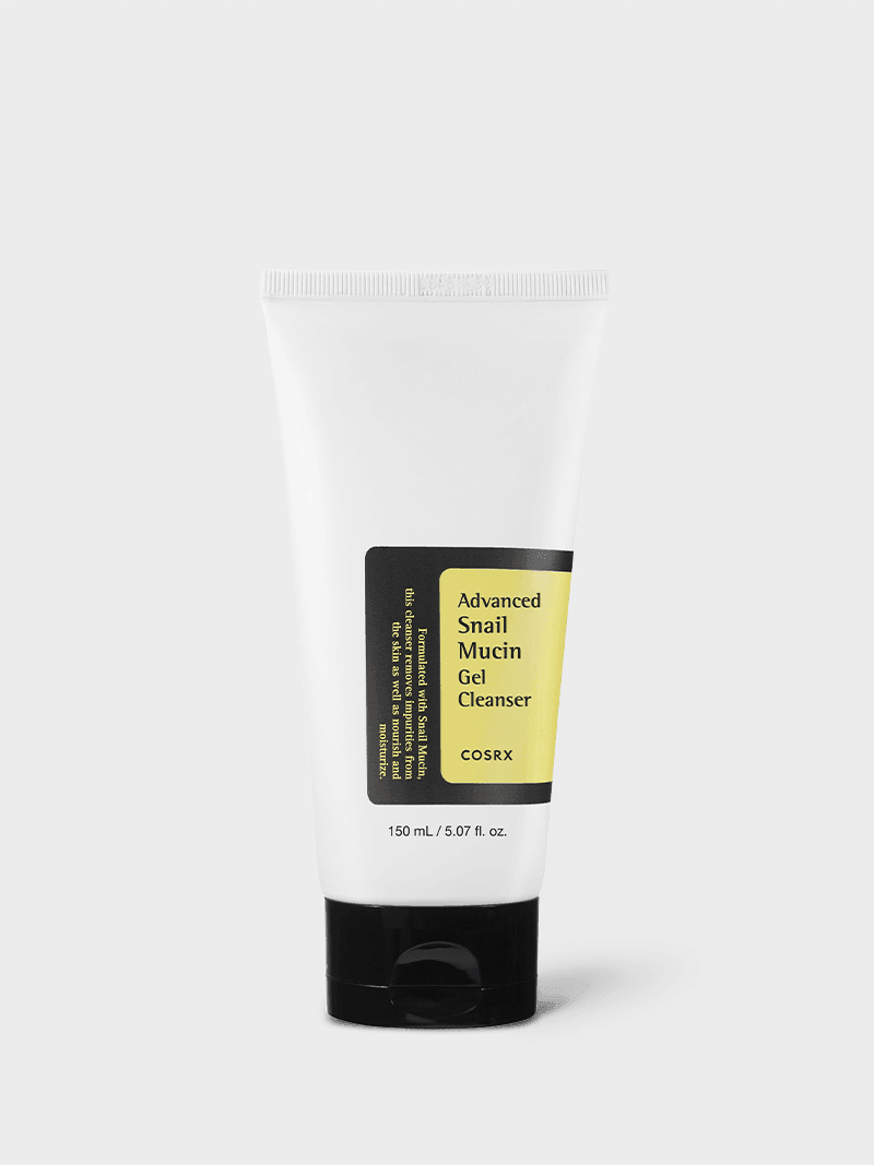 Advanced Snail Mucin Gel Cleanser — official product photograph; package size unconfirmed