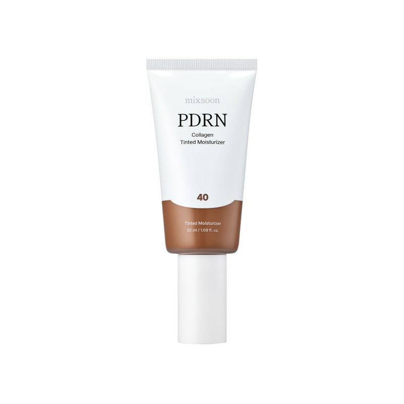 mixsoon PDRN Collagen Tinted Moisturizer No. 40 Dew 50ml — official product photograph; package size unconfirmed