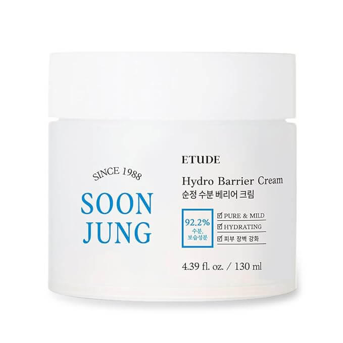 ETUDE Soon Jung Hydro Barrier Cream 130ml — official product photograph; package size unconfirmed