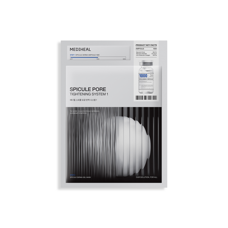Spicule Pore Tightening System 1 — official product photograph; package size unconfirmed