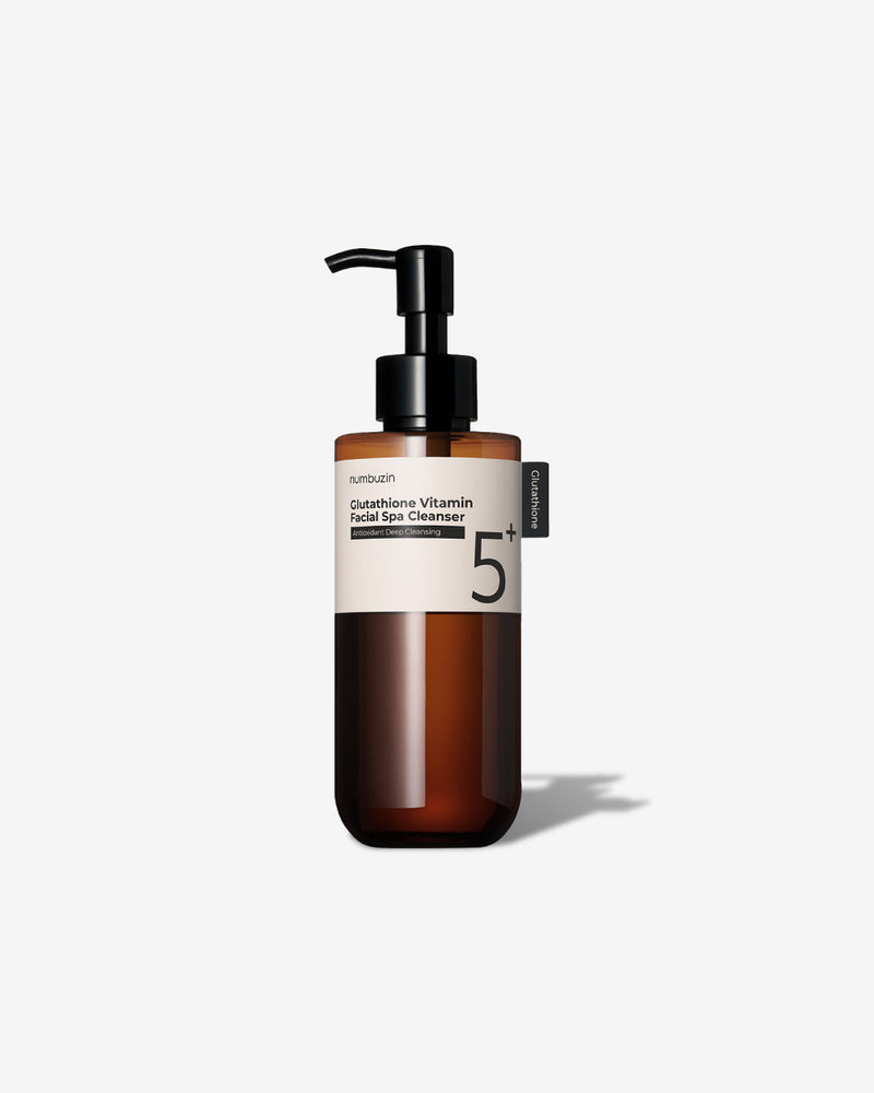 No.5+ Glutathione Vitamin Facial Spa Cleanser — official product photograph; package size unconfirmed