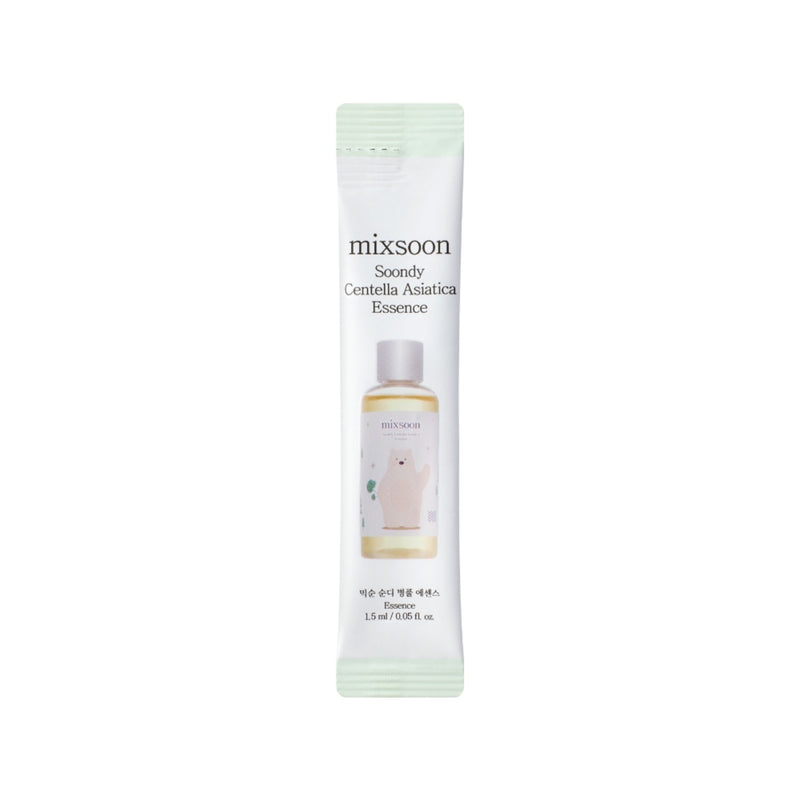 mixsoon Soondy Centella Asiatica Essence Stick Pouch (1.5ml * 10ea) — official product photograph; package size unconfirmed