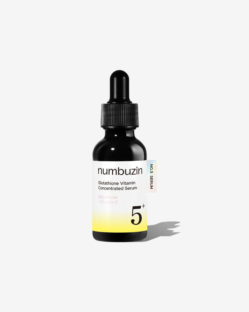 No.5+ Glutathione Vitamin Concentrated Serum — official product photograph; package size unconfirmed