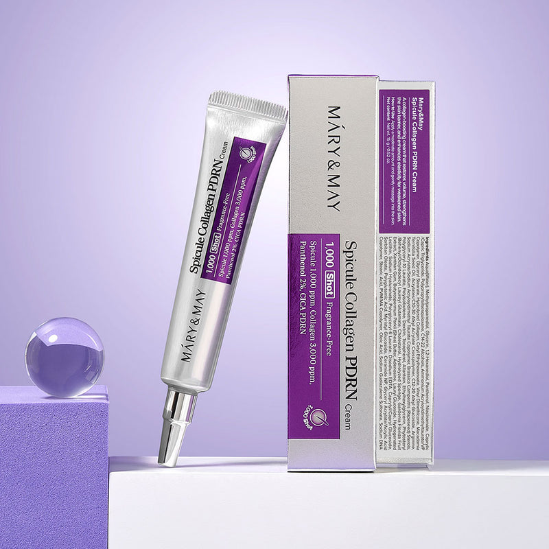 Mary&May Spicule Collagen PDRN Cream — official product photograph; package size unconfirmed