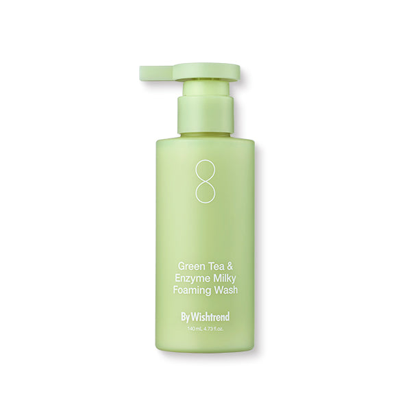 Green Tea & Enzyme Milky Foaming Wash — official product photograph; package size unconfirmed