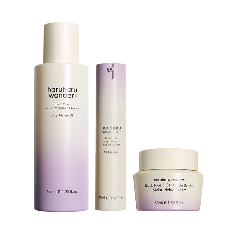 Nightly Glow & Barrier Trio — official product photograph; package size unconfirmed
