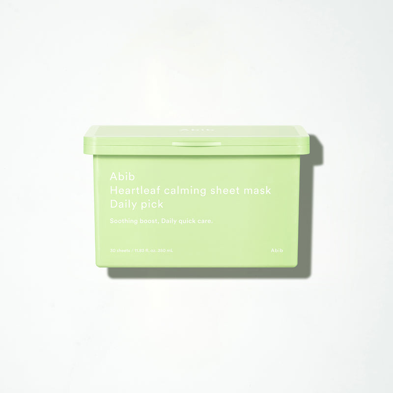 Heartleaf calming sheet mask Daily pick — official product photograph; package size unconfirmed