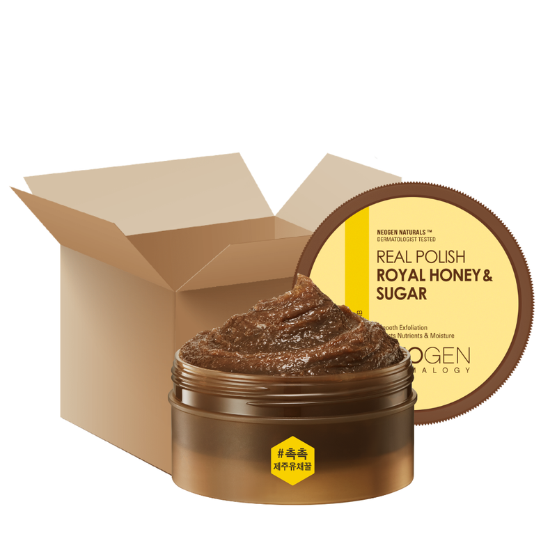 [1BOX/ 51EA] REAL POLISH HONEY & SUGAR 100g — official product photograph; package size unconfirmed
