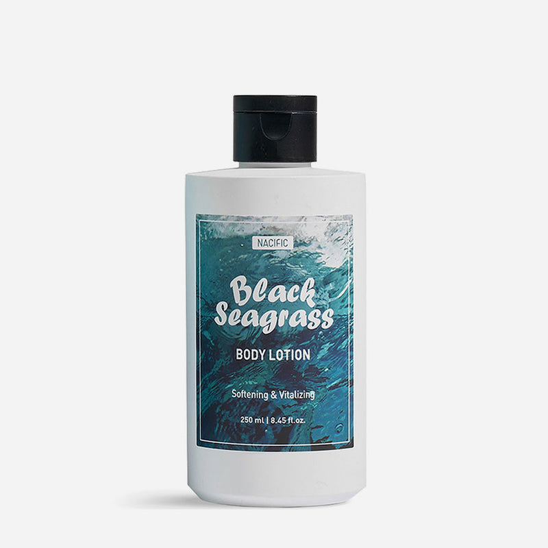Nacific Black Seagrass Body Lotion — official product photograph; package size unconfirmed