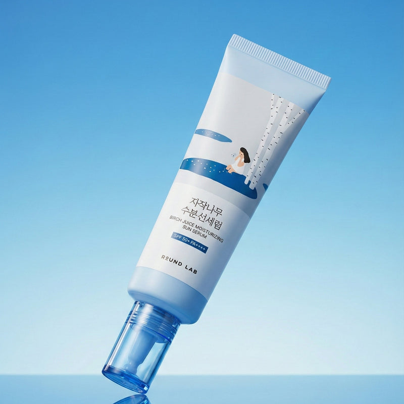 Birch Juice Moisturizing Sun Serum SPF 50 — official product photograph; package size unconfirmed