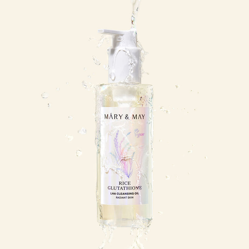 Mary&May Rice Glutathione LHA Cleansing Oil — official product photograph; package size unconfirmed