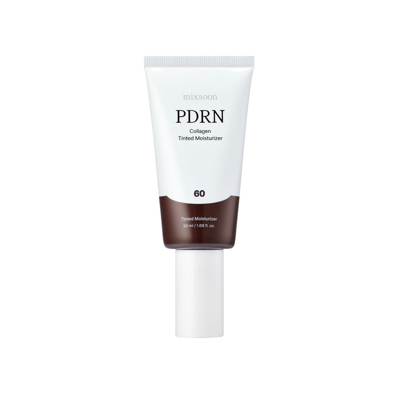mixsoon PDRN Collagen Tinted Moisturizer No. 60 Trace 50ml — official product photograph; package size unconfirmed