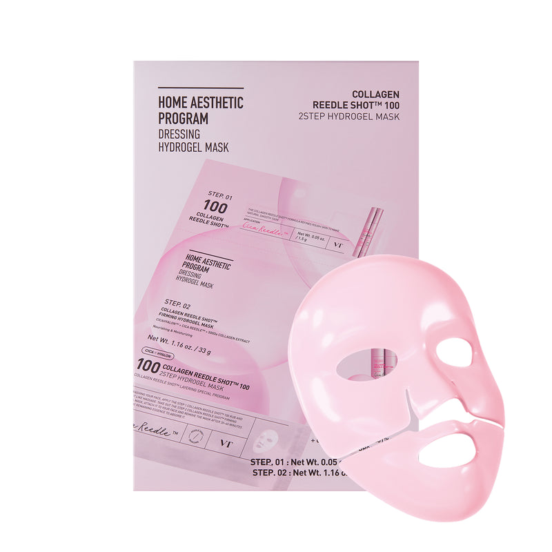 Collagen Reedle Shot 100 2 Step Hydrogel Mask 4ea — official product photograph; package size unconfirmed