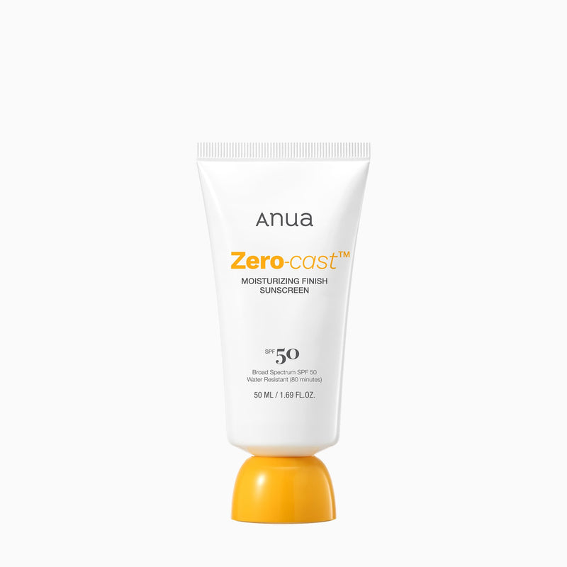 Zero-cast Moisturizing Finish Sunscreen — official product photograph; package size unconfirmed