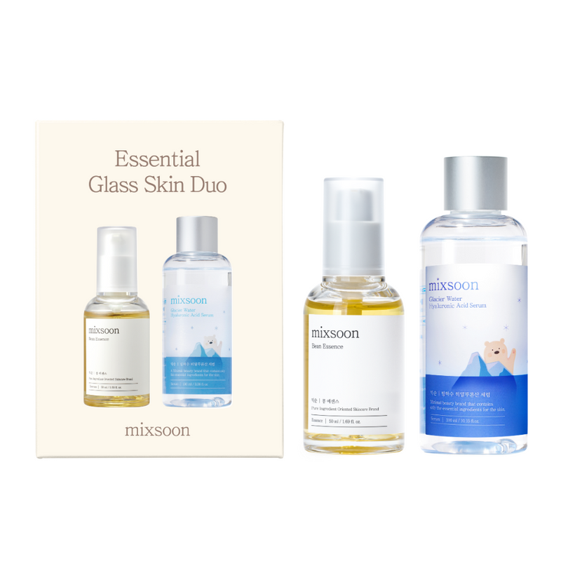 mixsoon Essential Glass Skin Duo Set — official product photograph; package size unconfirmed