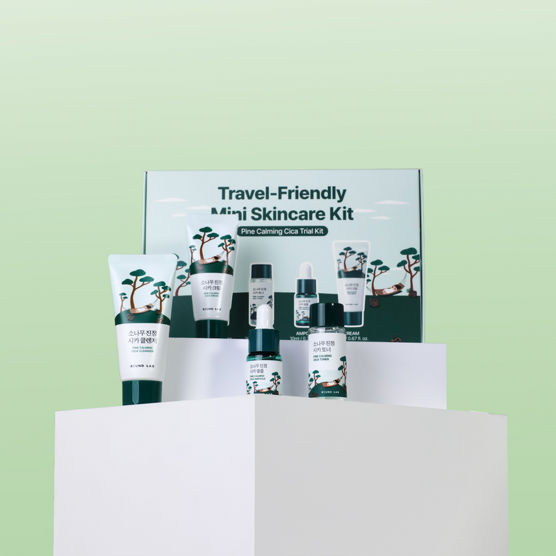 Pine Calming Cica Travel Routine Trial Kit — official product photograph; package size unconfirmed