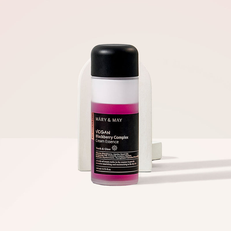 Mary&May Vegan Blackberry Complex Cream Essence — official product photograph; package size unconfirmed