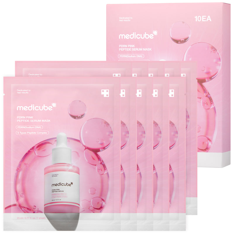 PDRN Pink Peptide Ampoule Mask — official product photograph; package size unconfirmed