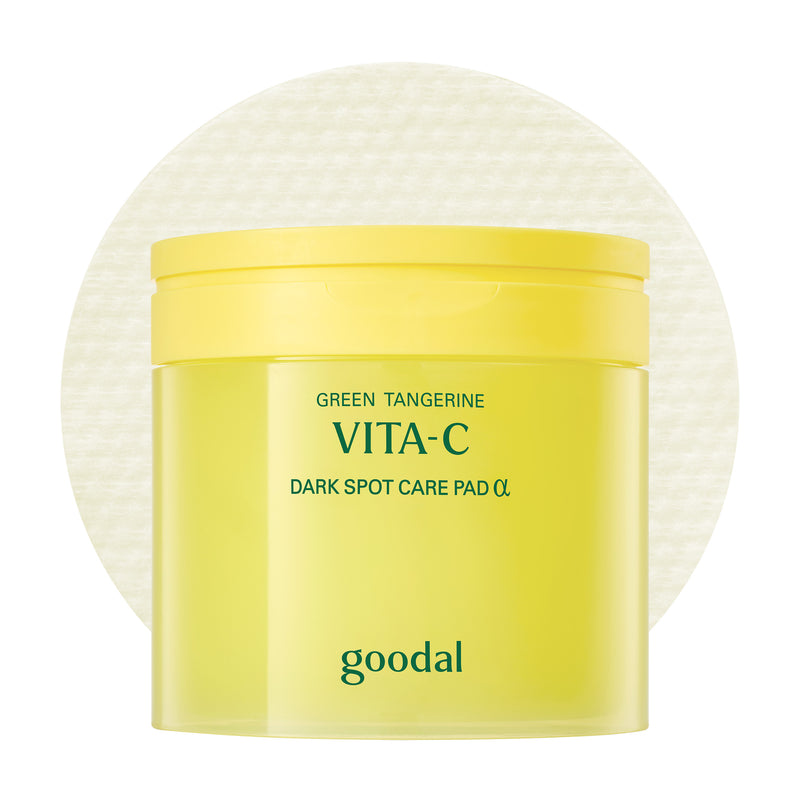 [GOODAL] Green Tangerine Vita C Toner Pads [Advanced Ver.] — official product photograph; package size unconfirmed
