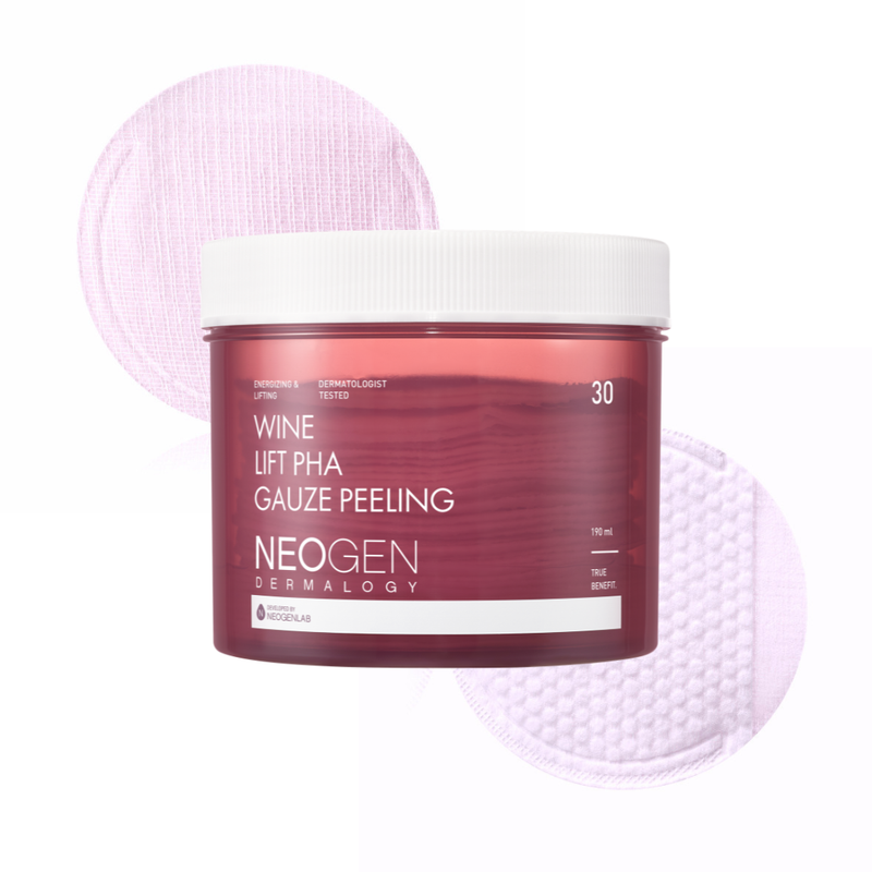 Wine Lift PHA Gauze Peeling 190ml (30 Pads) — official product photograph; package size unconfirmed
