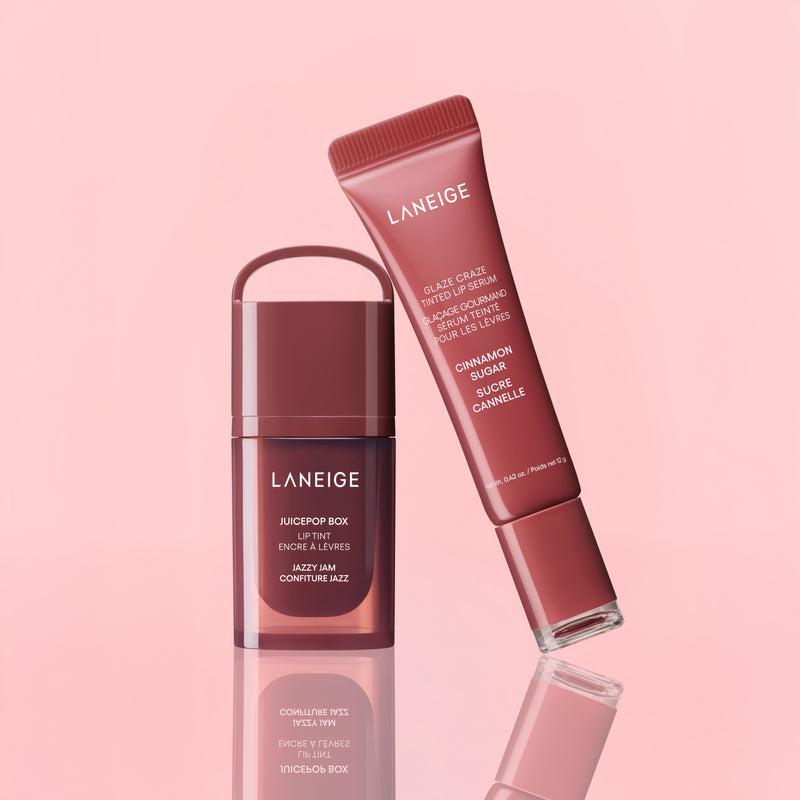 Tint & Glaze Duo: Jazzy Jam & Cinnamon Sugar — official product photograph; package size unconfirmed
