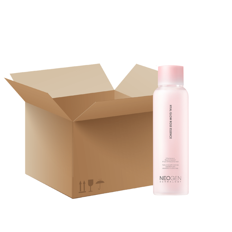 [1 box/48ea] Hyal Glow Rose Essence 160ml — official product photograph; package size unconfirmed