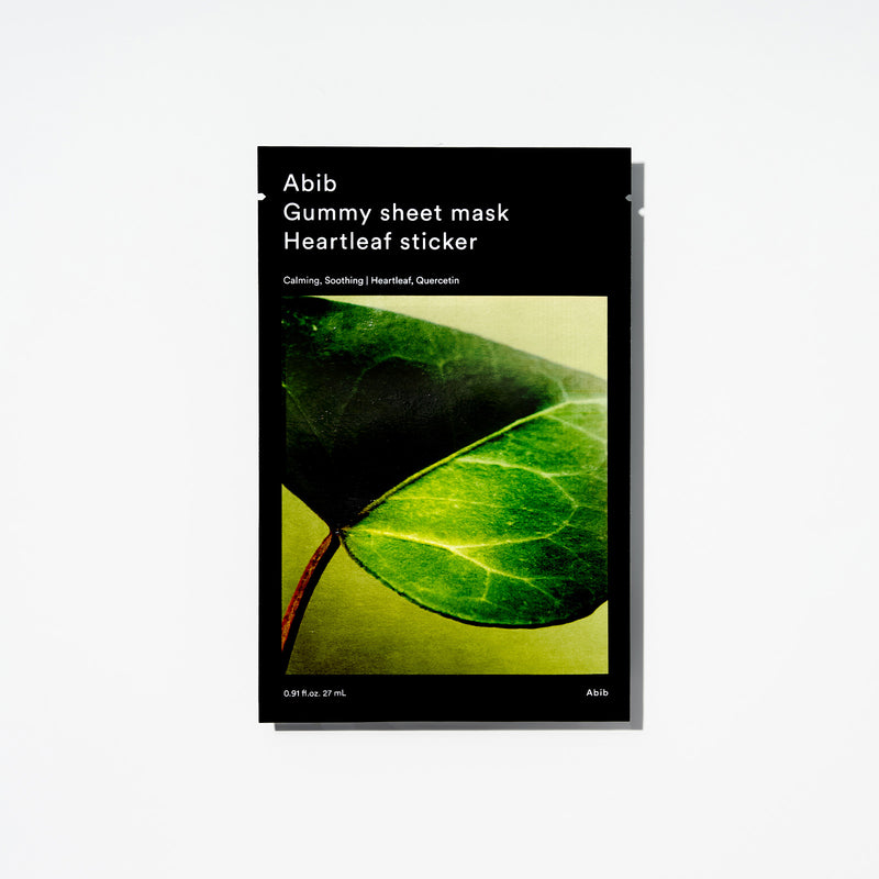 Gummy sheet mask Heartleaf sticker(10 sheets) — official product photograph; package size unconfirmed