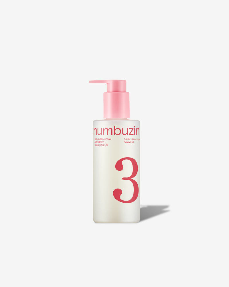No.3 Bifida Bakuchiol Zero Pore Cleansing Oil — official product photograph; package size unconfirmed