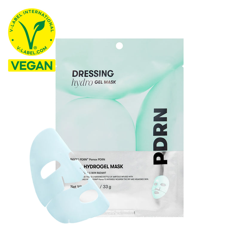VT Cosmetics PDRN Hydrogel Mask 4ea — official product photograph; package and badge claims unconfirmed