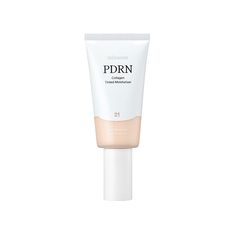 mixsoon PDRN Collagen Tinted Moisturizer No. 21 Soft 50ml — official product photograph; package size unconfirmed