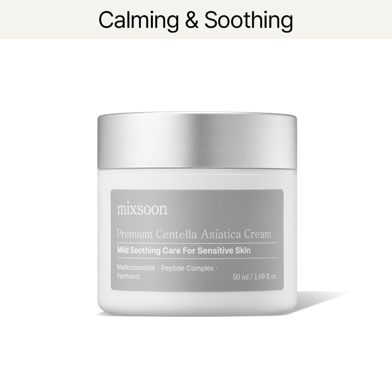 mixsoon Premium Centella Asiatica Cream 50ml — official product photograph; package size unconfirmed