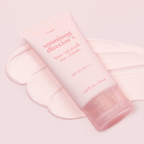 ETUDE SoonJung Director Tone-Up Pink Sun Cream — official product photograph; package size unconfirmed
