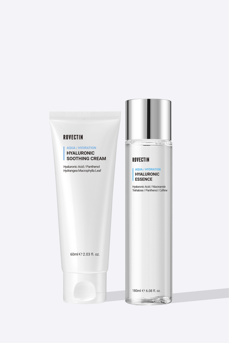 Aqua Essence & Hyaluronic Cream Set — official product photograph; package size unconfirmed