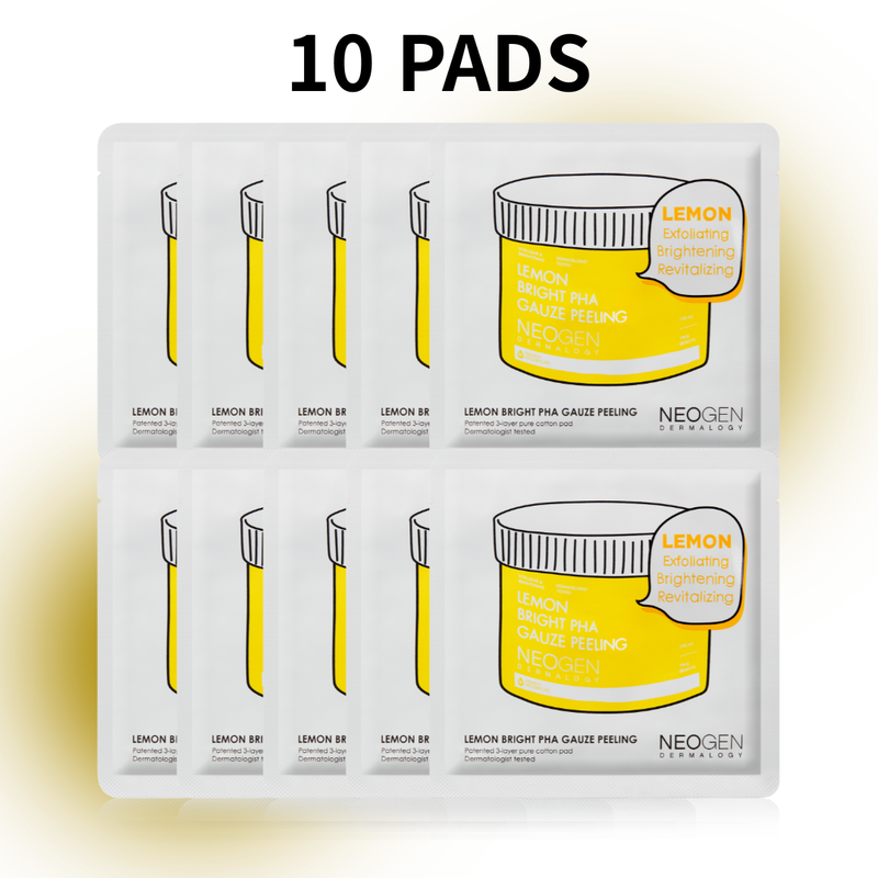 Lemon Bright Pha Gauze Peeling (10 Pads) — official product photograph; package size unconfirmed