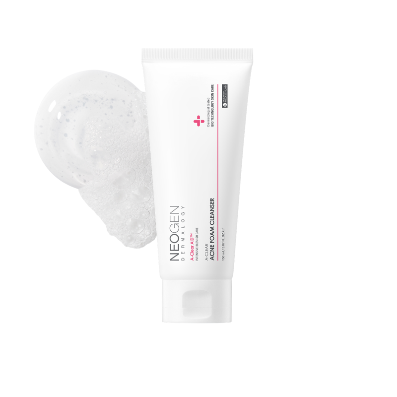 A-Clear Acne Foam Cleanser — official product photograph; package size unconfirmed
