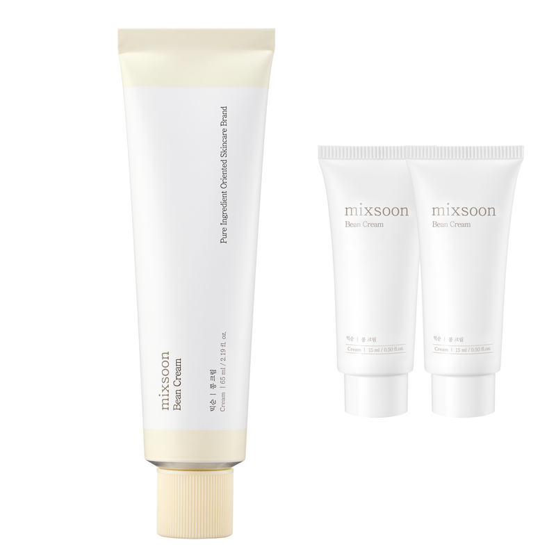 mixsoon Bean Cream Bonus Mini Set ( 65ml + 15ml*2 ) — official product photograph; package size unconfirmed