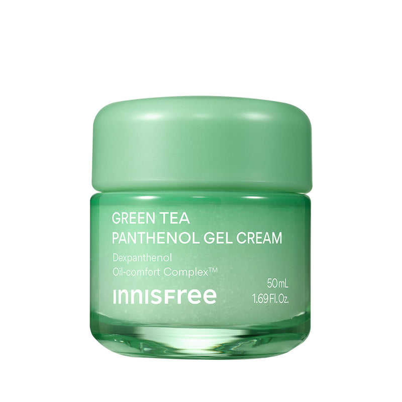 Green Tea Panthenol Gel Cream — official product photograph; package size unconfirmed