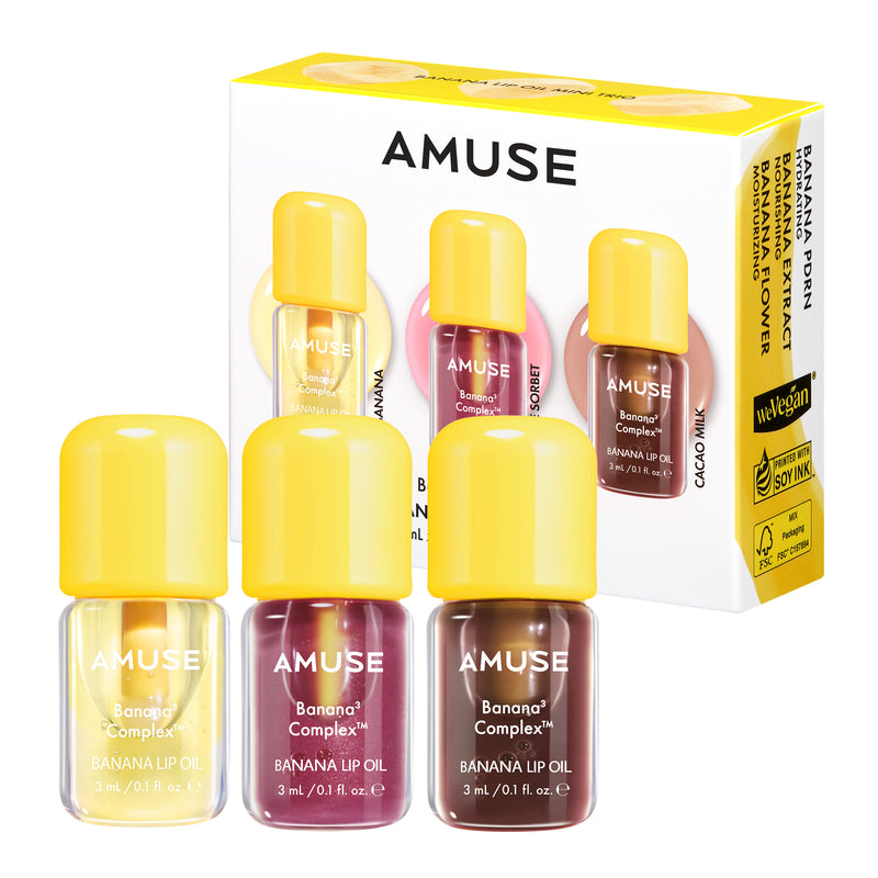 Banana Lip Oil Mini Trio — official product photograph; package size unconfirmed