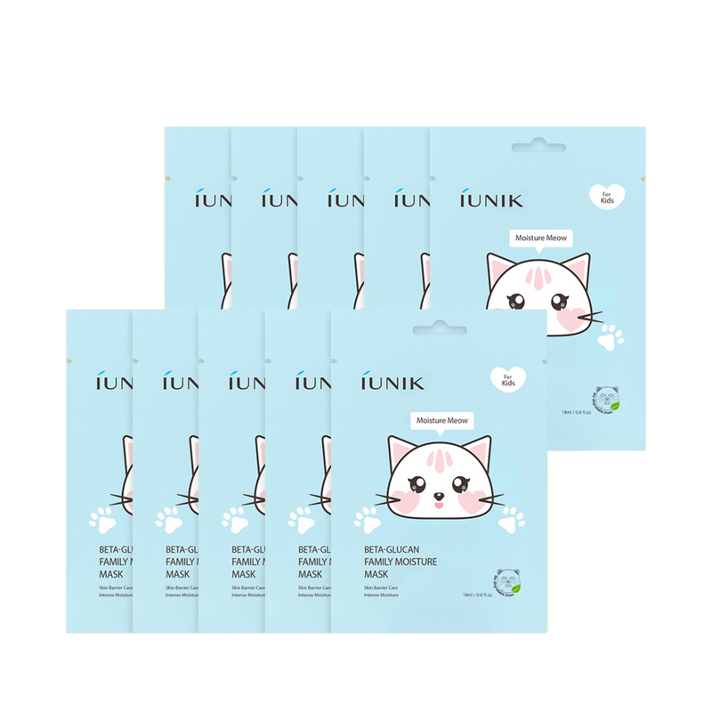 Beta-Glucan Family Moisture Mask For Kids — official product photograph; package size unconfirmed