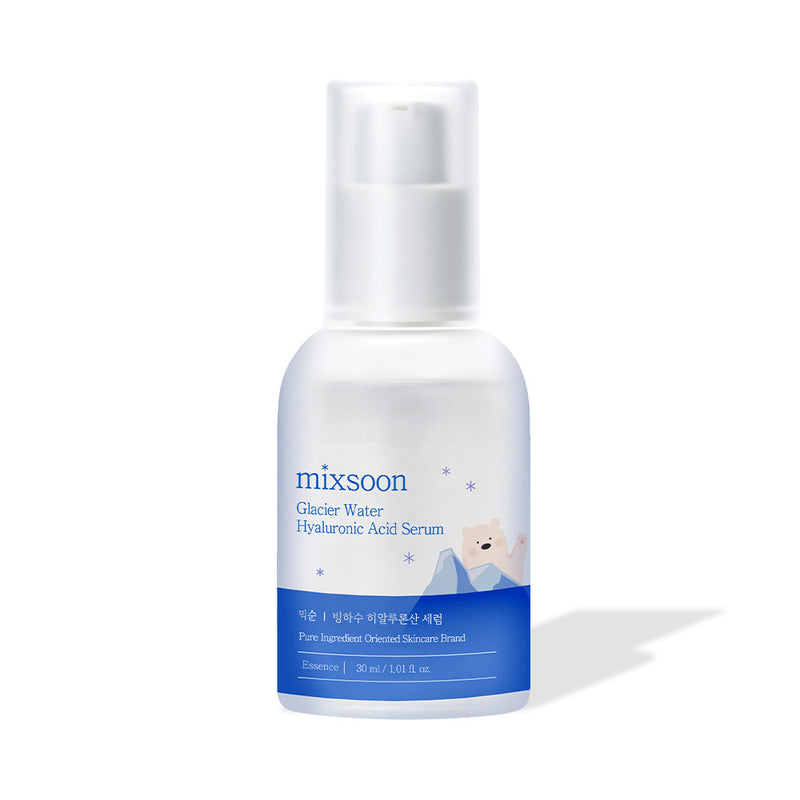 mixsoon Glacier Water Hyaluronic Acid Serum 30ml — official product photograph; package size unconfirmed