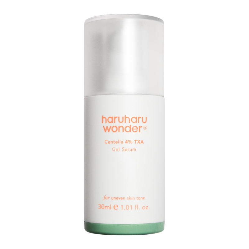 4% TXA Gel Serum / Unscented — official product photograph; package size unconfirmed