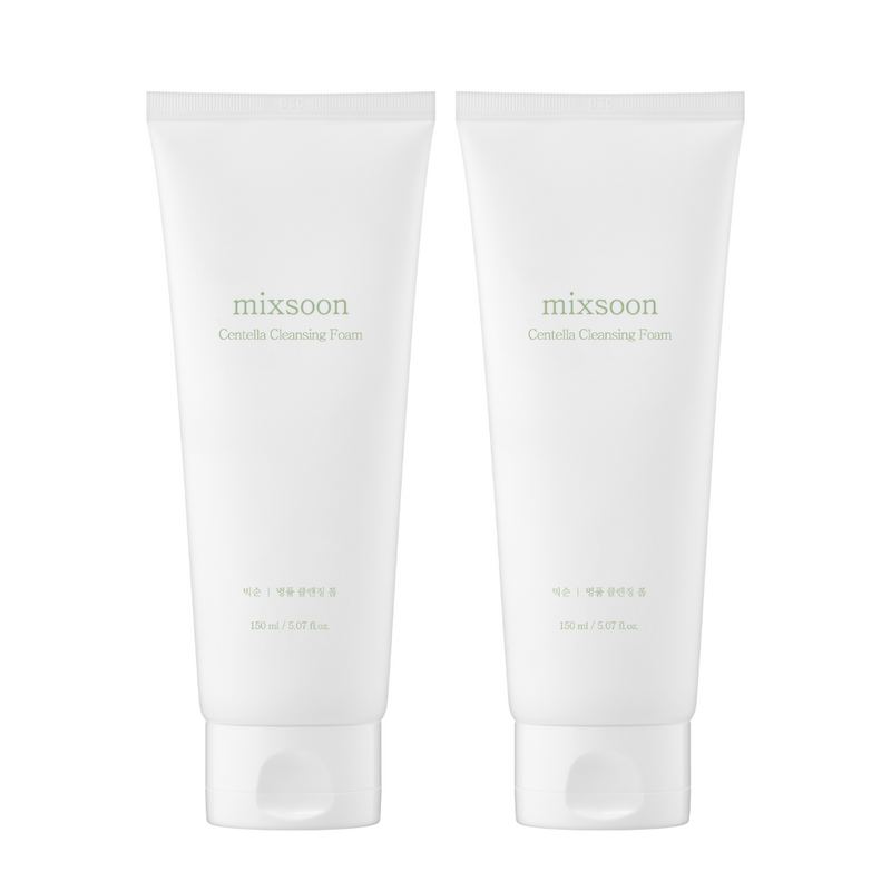 mixsoon 1 + 1 Centella Cleansing Foam 150ml — official product photograph; package size unconfirmed
