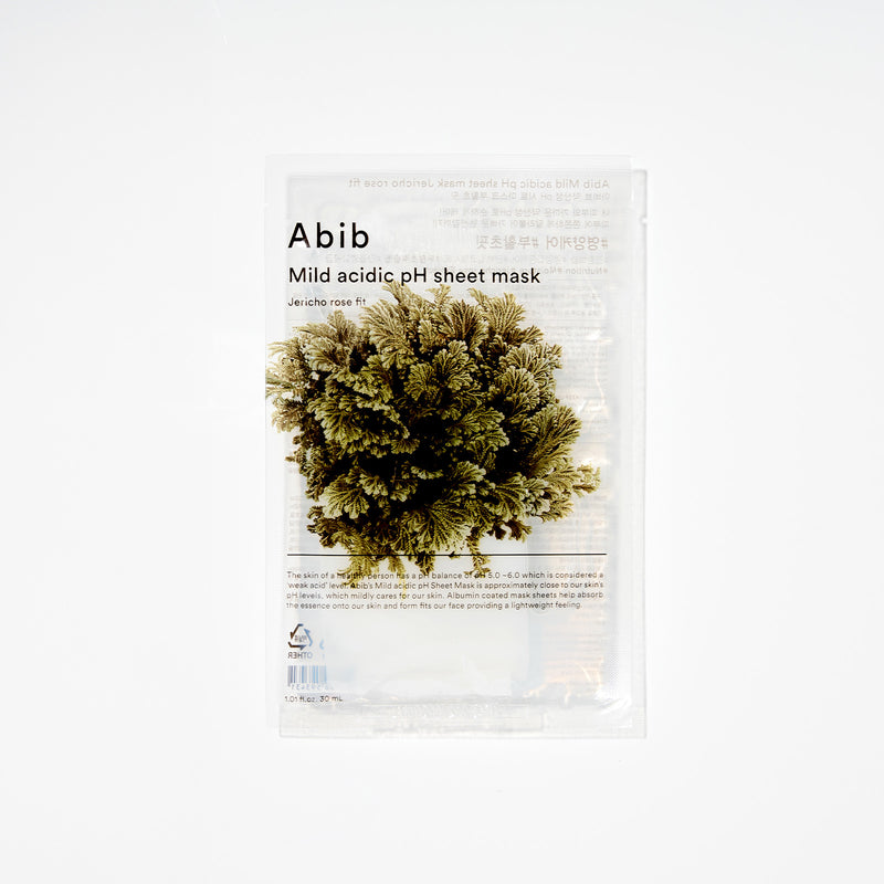 Mild acidic pH sheet mask Jericho rose fit(10 sheets) — official product photograph; package size unconfirmed