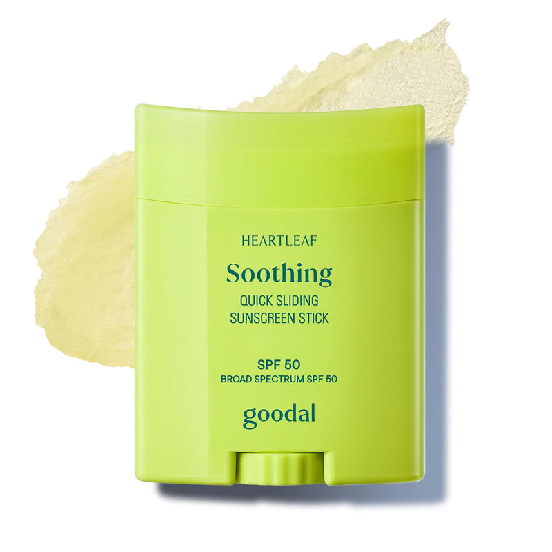 [GOODAL] Heartleaf Soothing Quick Sliding Sunscreen Stick, Broad Spectrum SPF 50 — official product photograph; package size unconfirmed