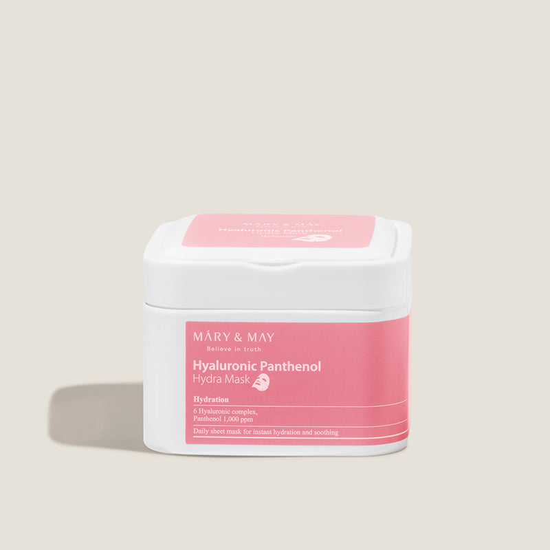 Mary&May Hyaluronic Panthenol Hydra Mask — official product photograph; package size unconfirmed